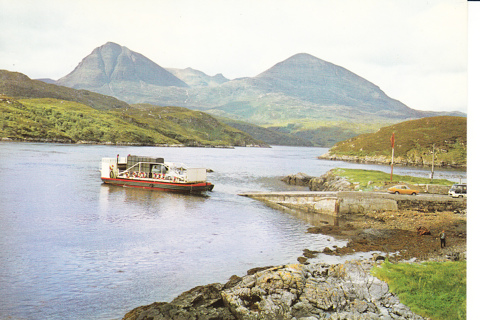 Vintage Postcard Kylesku Ferry, Sutherland, Scotland