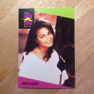 1991 ProSet Super⭐️Stars MusiCards ~ Janet Jackson ~ Card # 59