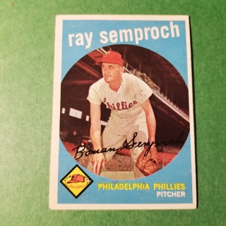 1959 - TOPPS BASEBALL CARD NO. 197 - RAY SEMPROCH - PHILLIES