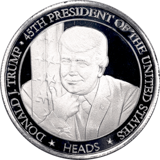 1oz Silver Trump / Biden Presidential Flip Round - Limited Quantity Available