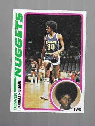 1978 TOPPS DARNELL HILLMAN #119