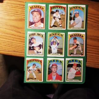 9 - LOT -1972 TOPPS LOW GRADE -VG - BASEBALL CARDS