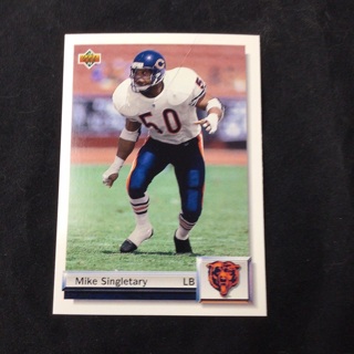 Mike Singletary Bears #G32 1992 Upper Deck Gold 