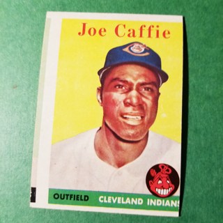1958 - TOPPS BASEBALL CARD NO. 182 - JOE CAFFIE - INDIANS