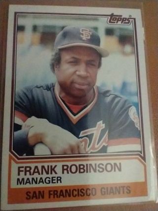 Frank Robinson Giants Manager 83 Topps