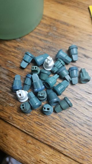 Miniature Christmas light bases #1