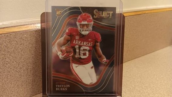 2022 SELECT DRAFT PICKS TREYLON BURKS BLUE PARALLEL ROOKIE RC FIELD LEVEL # 106 TENNESSEE TITANS