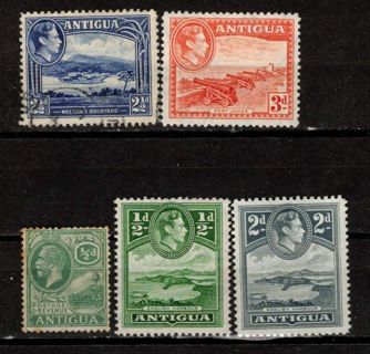 Antigua Stamps with King George 5 and 6