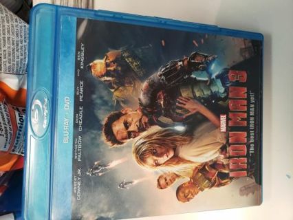 Ironman 3 Marvel Studio Blu-ray movie
