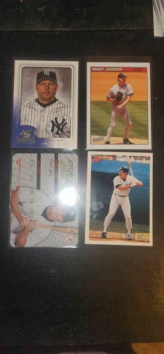 4 card Yankees lot, stars, hall of fame