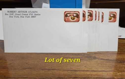 Lot Of 7 Stamped Envelopes. UN Stamps