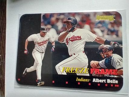 Albert Belle Indians Freeze Frame 96 Donruss 3019 of 5000