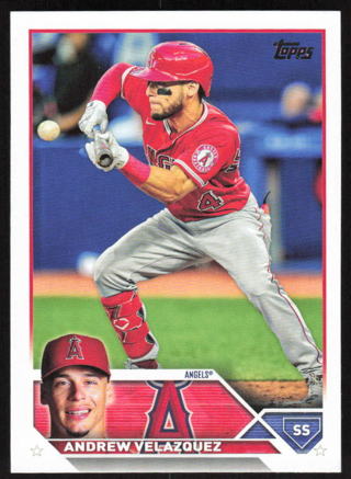 2023 Topps Series 2 Base Andrew Velazquez #605 Los Angeles Angels