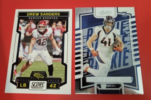 2023 Drew Sanders rookie cards Denver Broncos