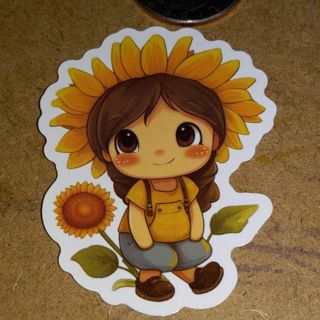 Cute one new vinyl lap top sticker no refunds regular mail only very nice quality