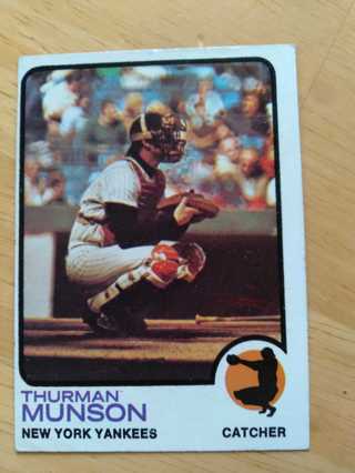 1973 Topps Thurman Munson New York Yankees