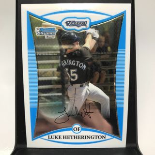 2008 Bowman Chrome Prospects Baseball #BCP32 Luke Hetherington Toronto Blue Jays