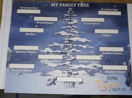 MY FAMILY TREE from the Tigger Movie