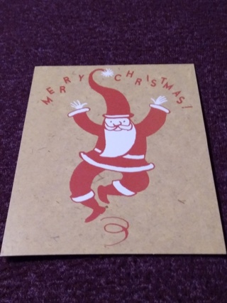 Merry Christmas Notecard - Santa