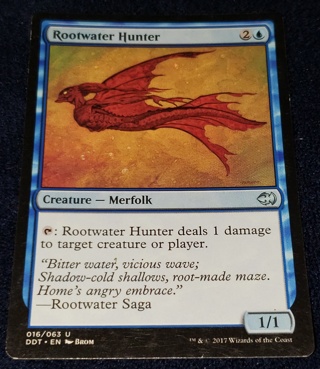 MTG ✨ Rootwater Hunter - (U) 016/063 Merfolk vs. Goblins (DDT) ✨ Magic the Gathering (2017)