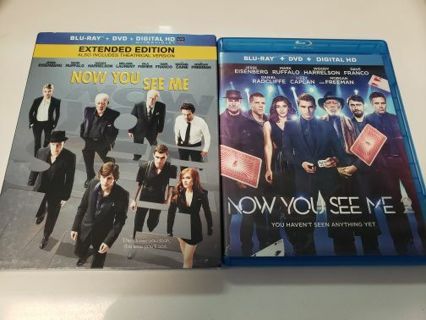 Now you see me & Now you see me 2 Blu-ray movie collection