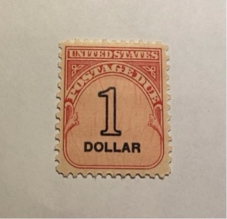 1959 $1.00 AMERICAN POSTAGE DUE STAMP