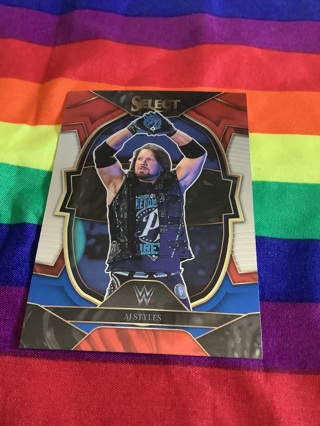 WWE 2023 Panini Select Prizm Collectible Wrestling Card #16 AJ Styles 