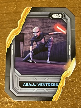 2023 Topps Star Wars - Lightsaber Stylings Die-Cut Insert - ASAJJ VENTRESS #LS-18