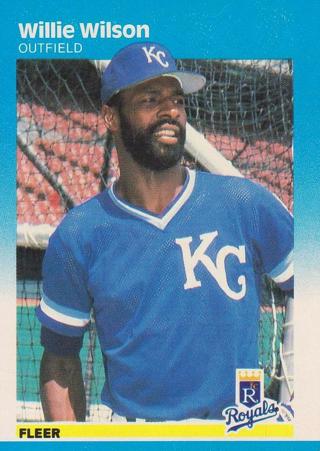 Willie Wilson 1987 Fleer Kansas City Royals