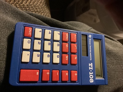 TEXAS INSTRUMENT TI-108 calculATOR