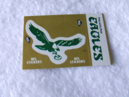 1983 Philadelphia Eagles Fleer Sticker Schedule Card