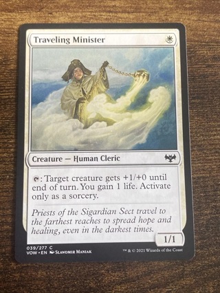 Traveling Minister 039/277 Innistrad Crimson Vow MTG Magic The Gathering