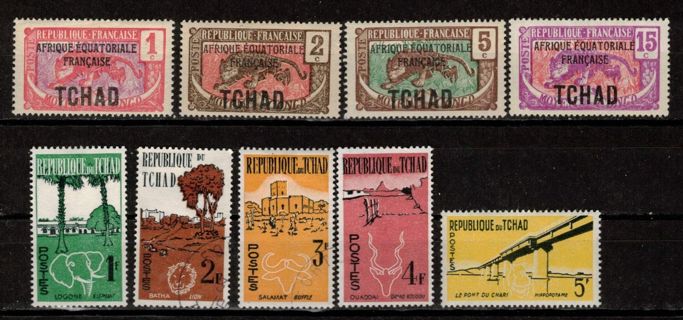 Chad Stamps 1924 and 1961