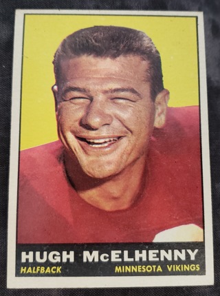 1961 Topps Hugh McElhenny (Minnesota Vikings) #79 Hall of Famer