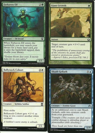 4 MTG Cards: Skaab Goliath Magic Origins 074/272 Ballynock Cohort 3/249 Eternal Masters & More