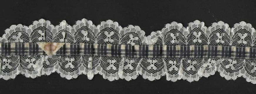 NEW 6-2/3 Yd Lace on Navy Plaid Ribbon + Several Other Trims Lot 