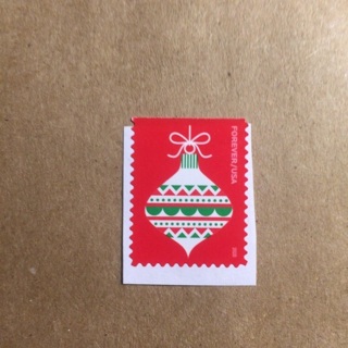 2020 Christmas Ornament Forever USA Postage Stamp | Uncanceled (Used)