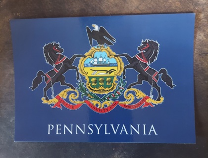 Pennsylvania State Flag Postcard 