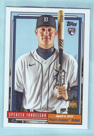 2022 Topps Archives Spencer Torkelson ROOKIE Baseball Card # 365 Tigers