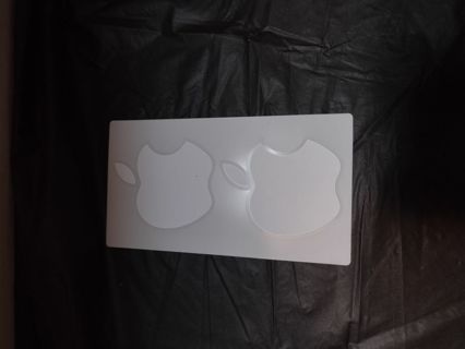 Apple Logo Sticker Decal, White - Genuine OEM