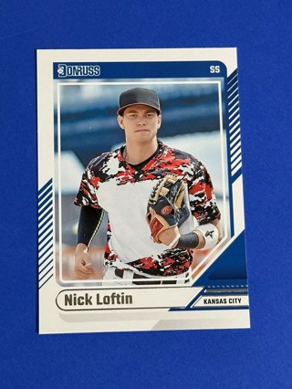 2024 Panini Donruss Nick Loftin #52 Kansas City Royals