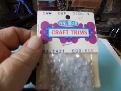 Vintage NIP irredescent sequins for crafts and sewing