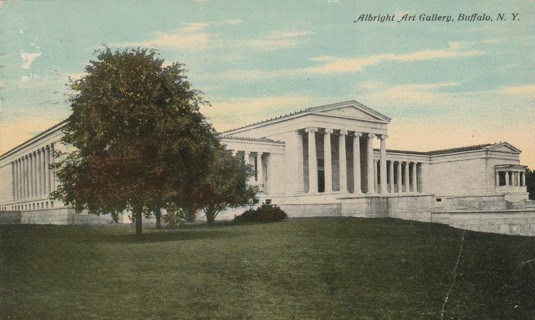 Vintage Used Postcard: 1910 Albright Art Gallery, Buffalo, NY