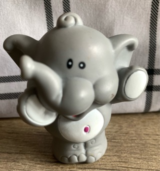 Little Tikes Gray Elephant Replacement Figure Preowned 