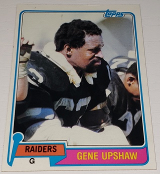 ♨️♨️ 1981 Topps Gene Upshaw Football card # 219 Oakland Raiders  ♨️♨️ Hall Of Famer