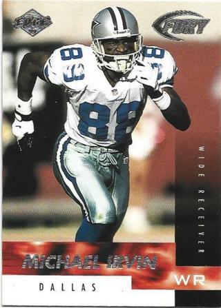 1999 COLLECTORS EDGE MICHAEL IRVIN CARD