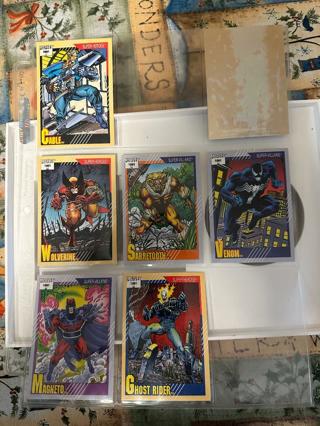 7-1991 Marvel Trading Cards