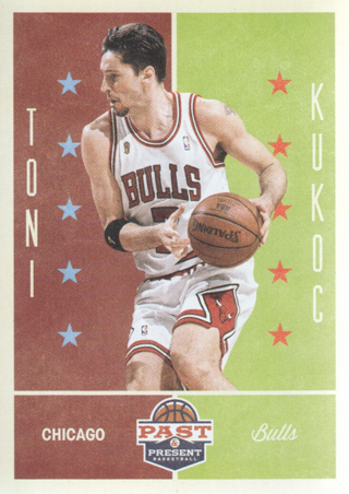2012-13 Panini Past and Present Chicago Bulls Basketball Card #94 Toni Kukoc Basketball Card