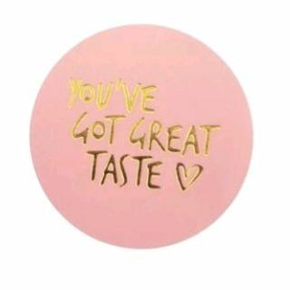❤️SPECIAL⭐NEW❤️(25) 'YOU'VE GOT GREAT TASTE' GOLD FOIL STICKERS