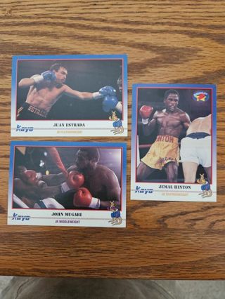 1991 KAYO Boxing trading cards.#234,#236,#238.